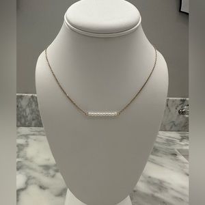 Dainty 18K Gold plated handmade Pearl Necklace